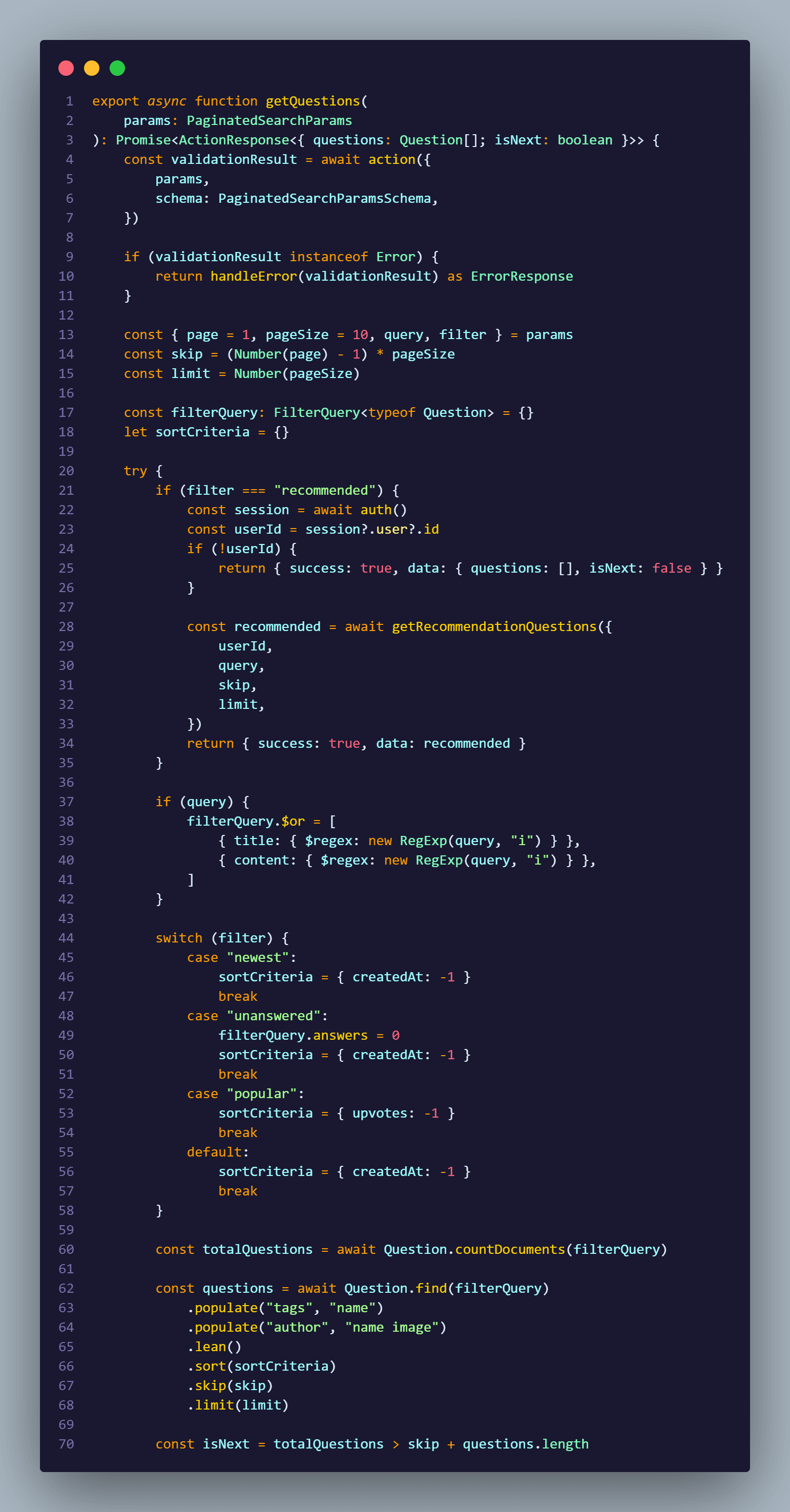 Code snippet 1
