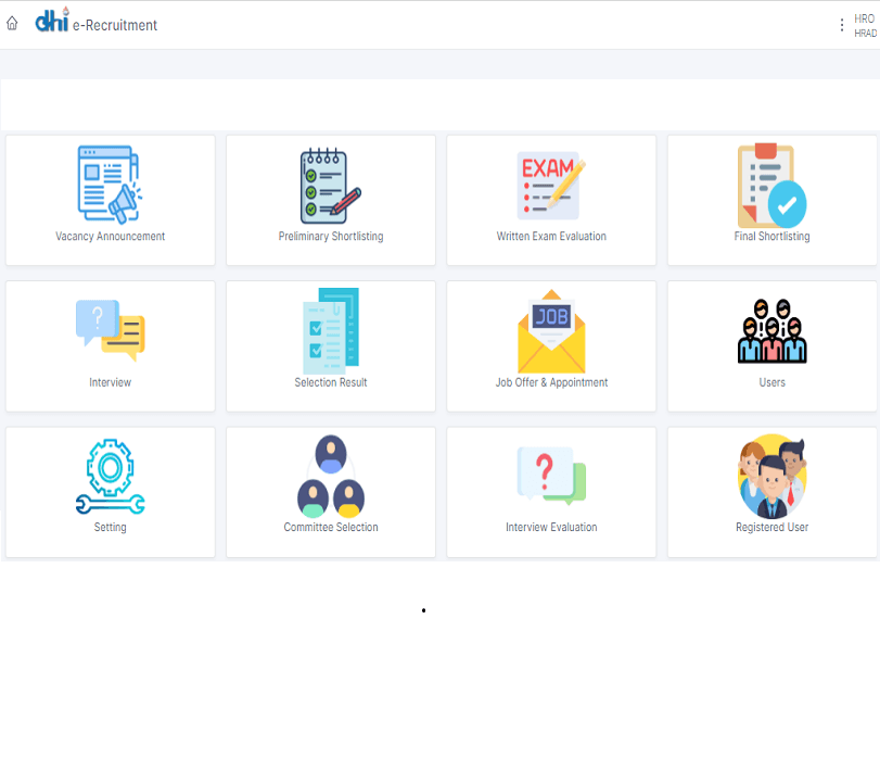 e-Recruitment System for HR